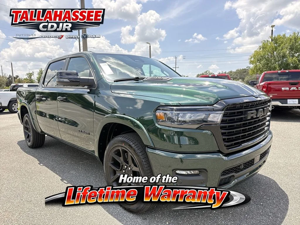 New 2026 Serrano-Green Metallic Exterior Paint RAM Laramie image 1