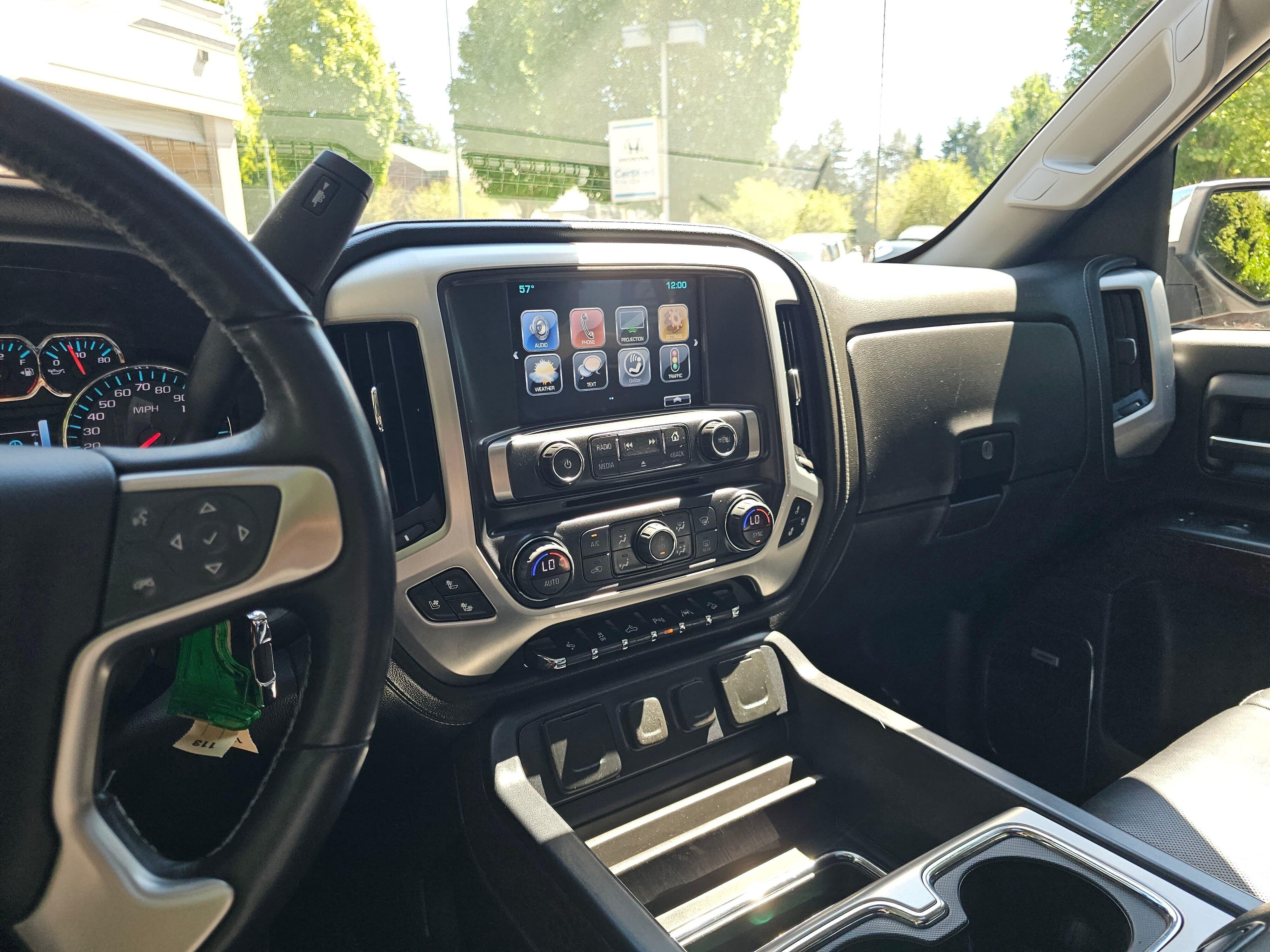 Used 2017 White Frost Tricoat GMC SLT image 32