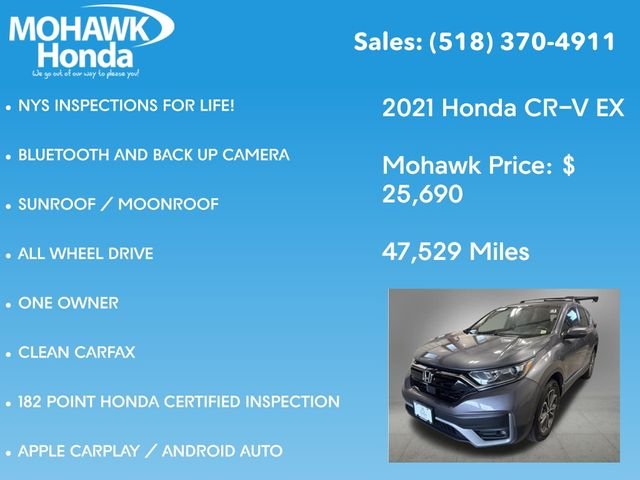 Certified Used 2021 Modern Steel Metallic Honda EX image 8