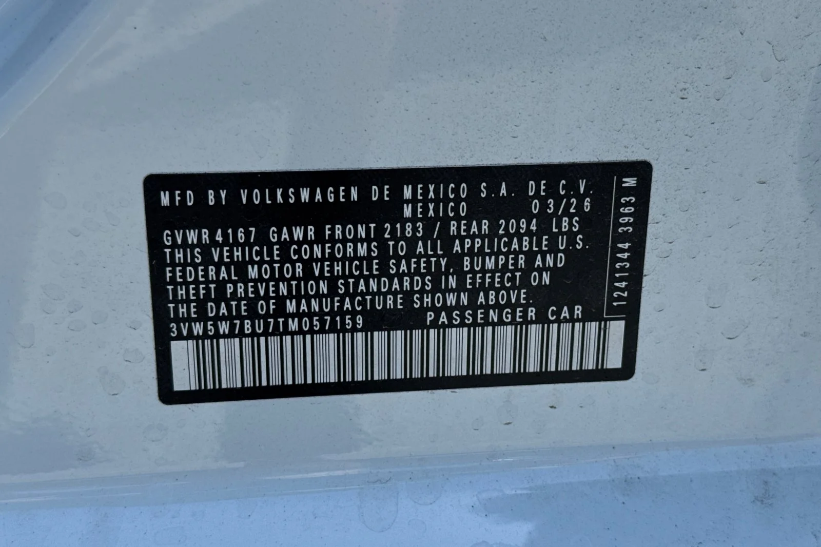 New 2026 White Volkswagen 1.5T S image 25