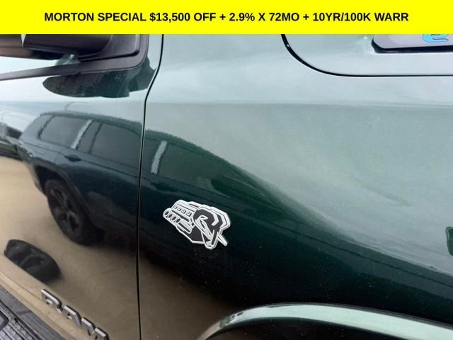 New 2026 Serrano-Green Metallic Exterior Paint Ram Big Horn/Lone Star image 6