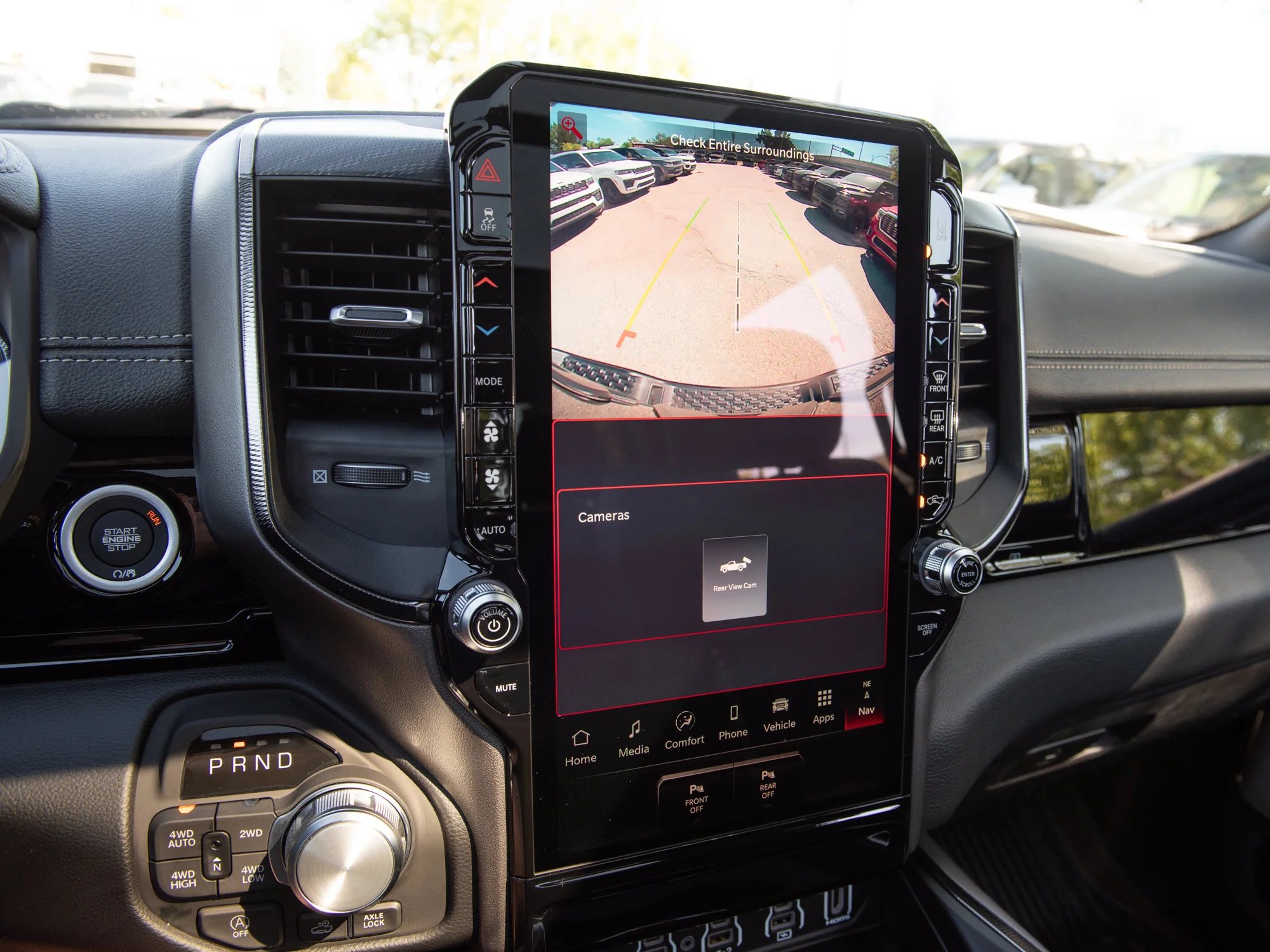 New 2026 Black RAM Rebel* Crew Cab 4x4, 33 Inch A/T Tires, Pano Sunroof, Passenger Screen image 20