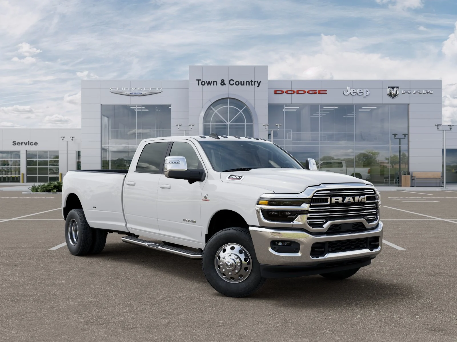 New 2026 Bright White Clear-Coat Exterior Paint RAM Laramie image 31