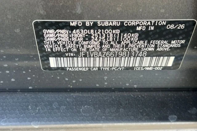 New 2026 MAGNETITE GRAY METALLIC Subaru tS image 24