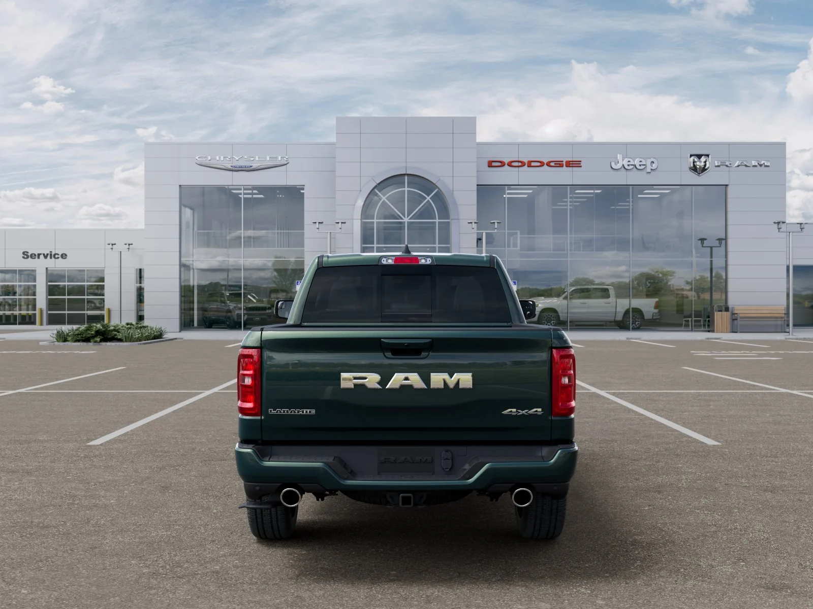 New 2026 Serrano-Green Metallic Exterior Paint RAM Laramie image 34