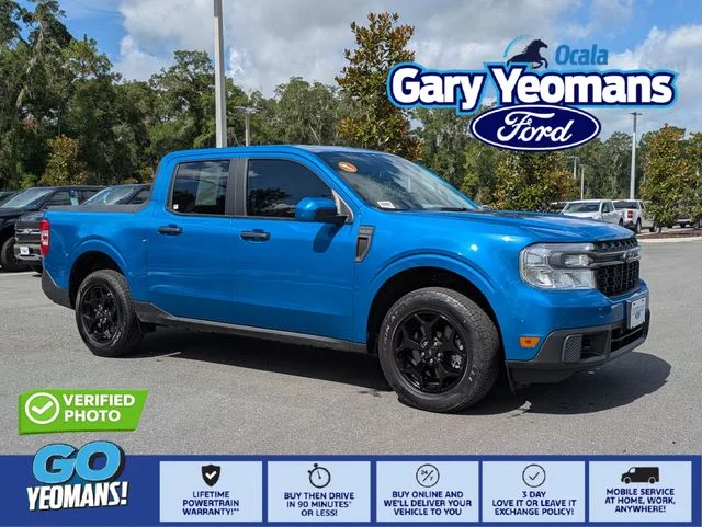 Certified Used 2022 Velocity Blue Metallic Ford XLT image 1
