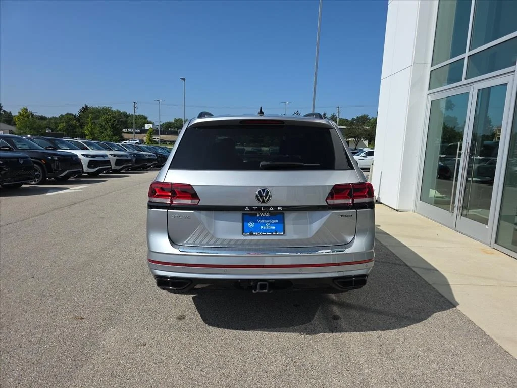 Certified Used 2023 Silver Volkswagen V6 SEL R-Line Black 4Motion image 2