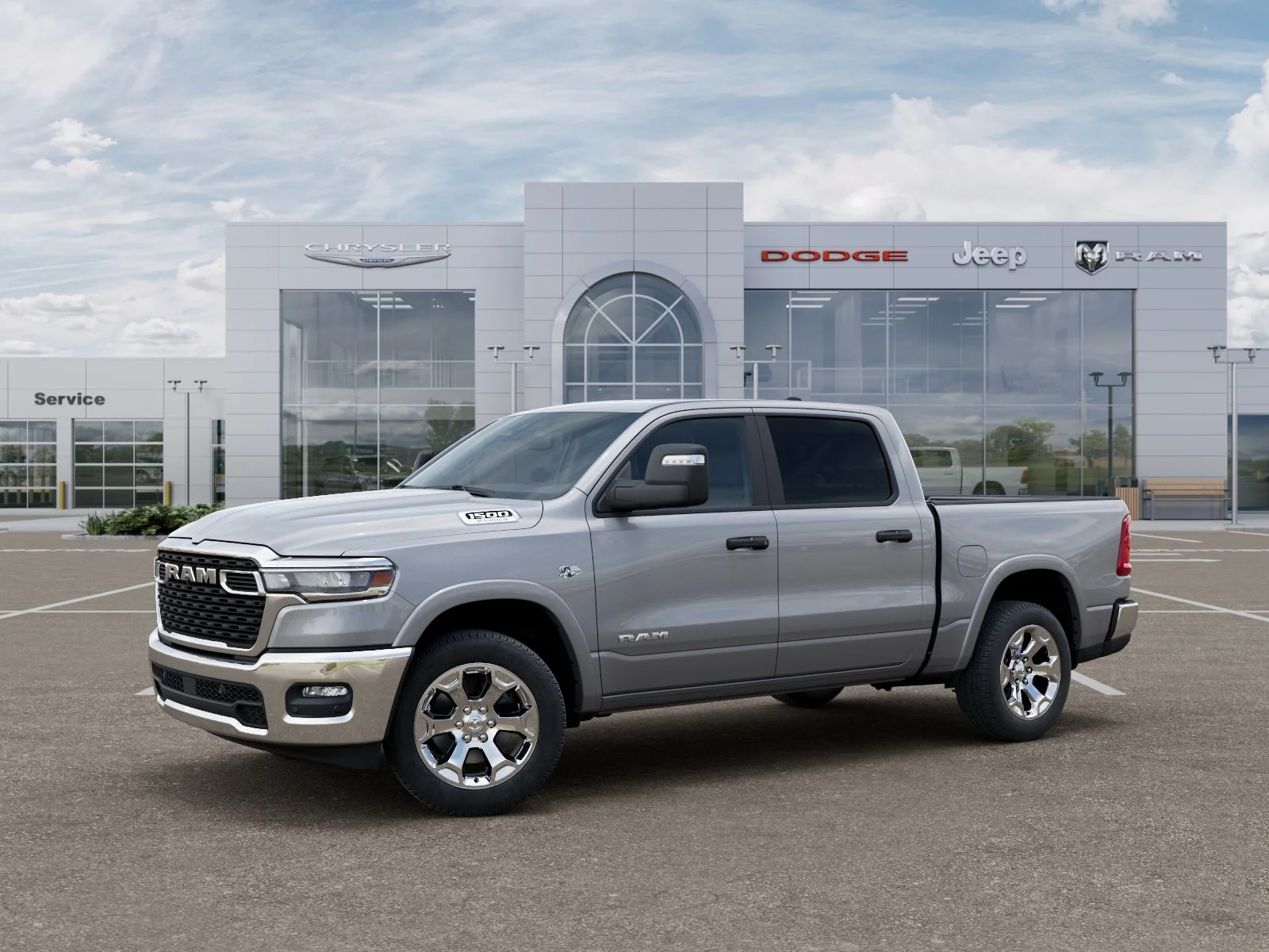 New 2026 Billet Silver Metallic Clear-Coat Exterior Paint RAM Big Horn/Lone Star image 31