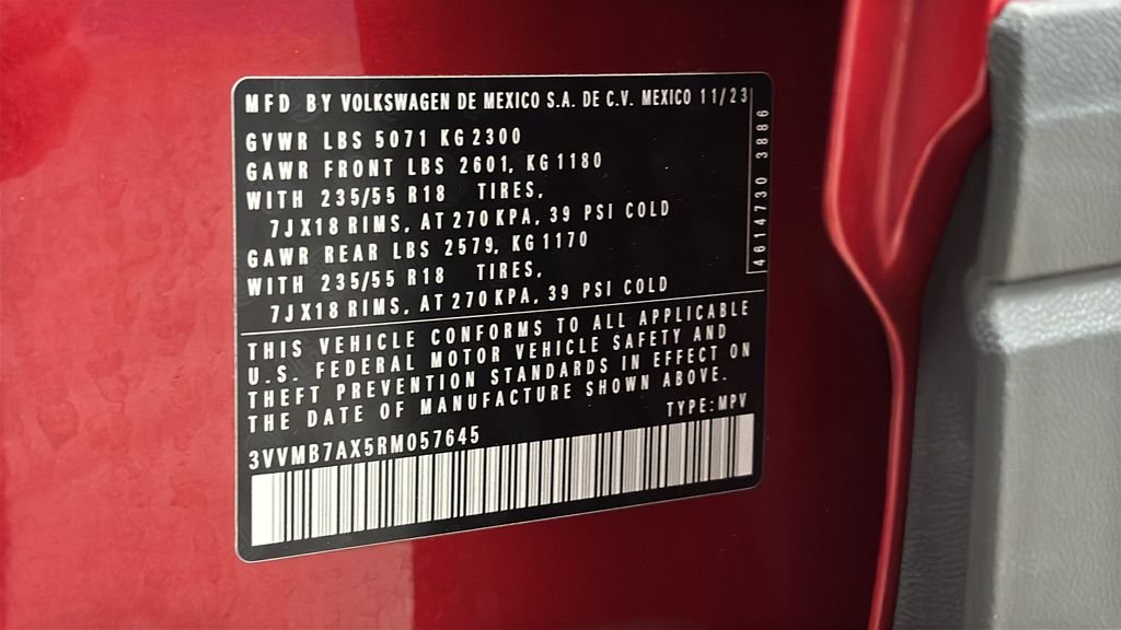 Used 2024 Red Volkswagen 2.0T SE image 27