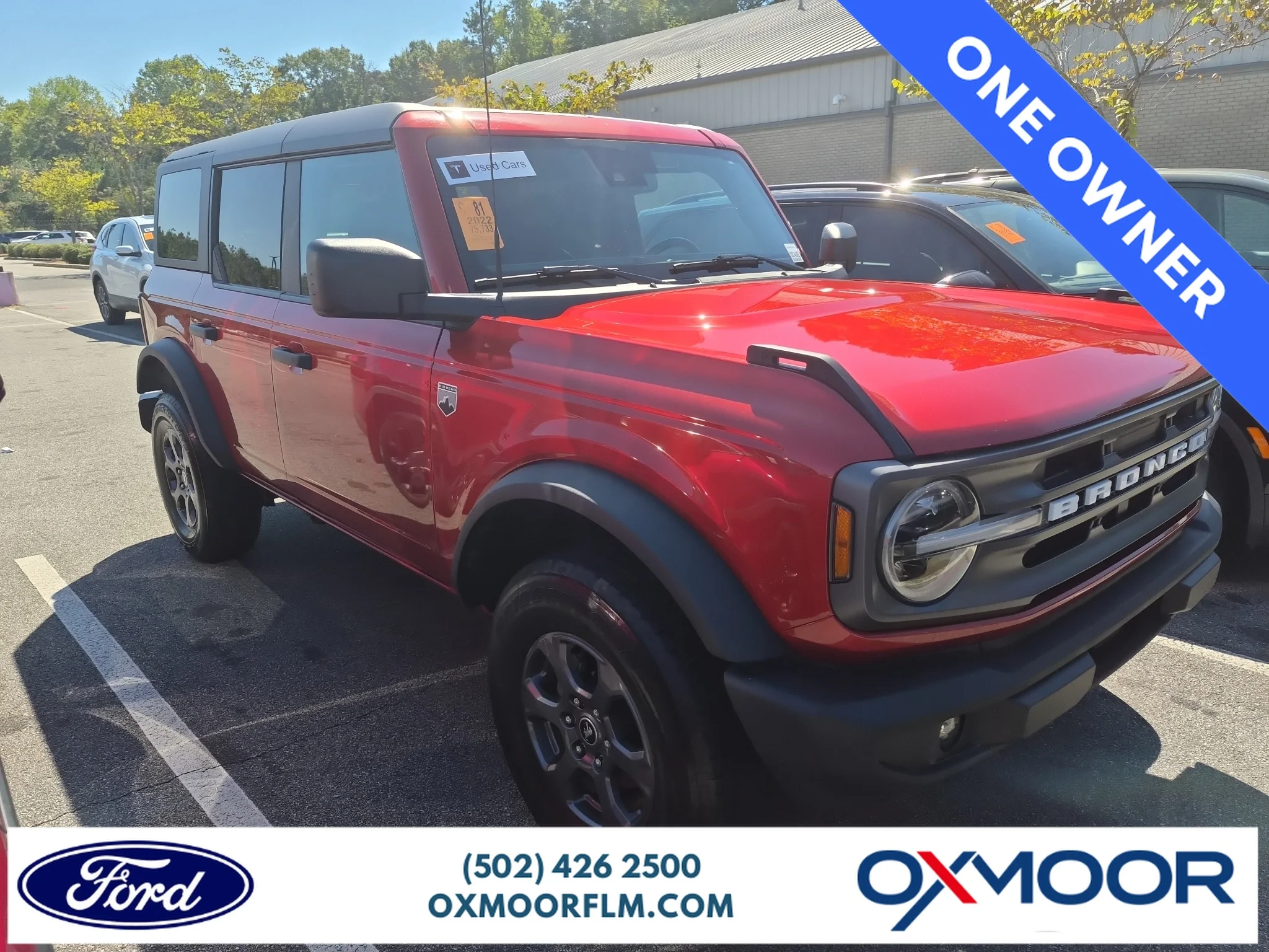 Used 2022 Hot Pepper Red Metallic Tinted Clearcoat Ford Big Bend image 1