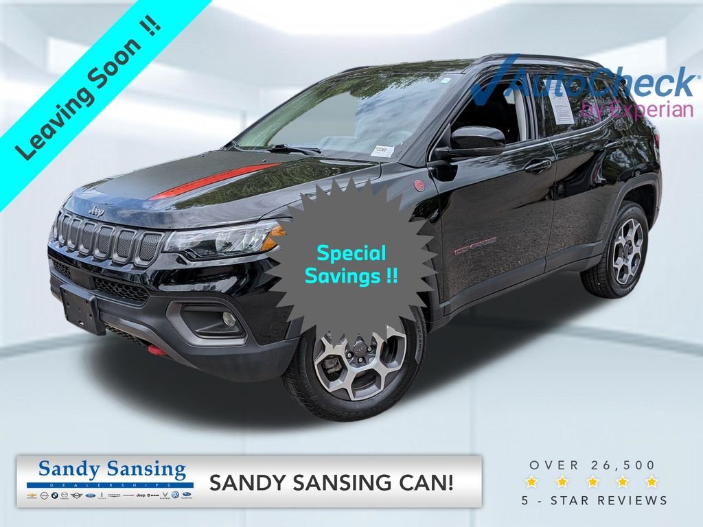 Used 2022 Black Jeep Trailhawk image 1