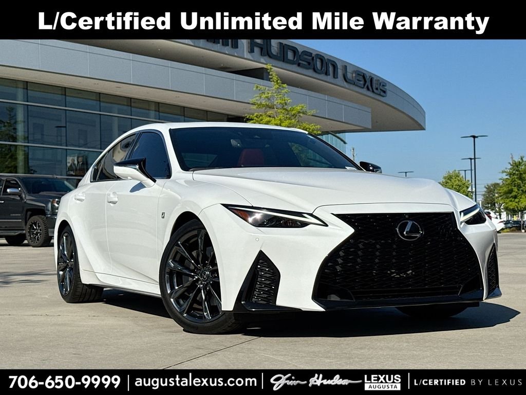 Ultra White 2024 Lexus IS 350 F Sport RWD Sedan Rear-Wheel Drive
