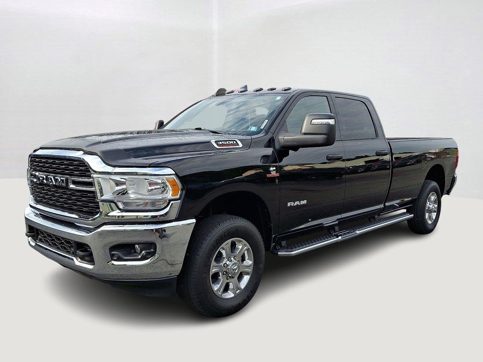 Used 2024 Diamond Black Crystal Pearlcoat Ram Big Horn image 3