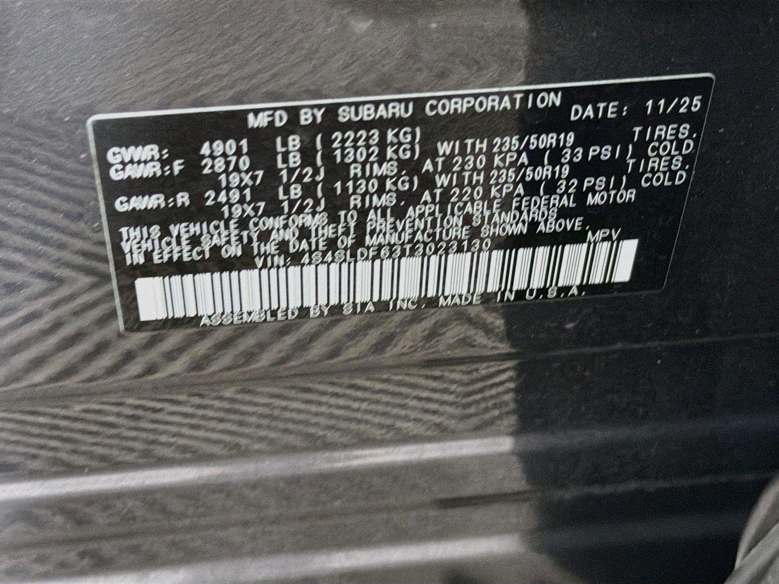 Used 2026 Magnetite Gray Metallic Subaru Sport image 39