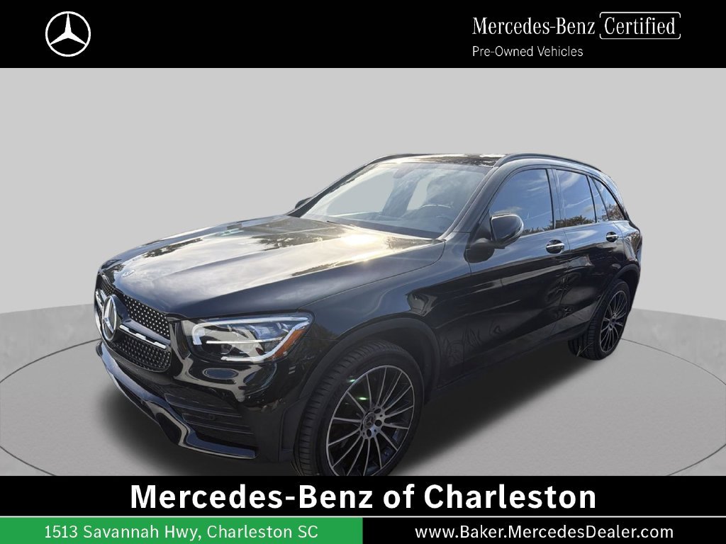 Certified Used 2021 Black Mercedes-Benz GLC 300 image 1