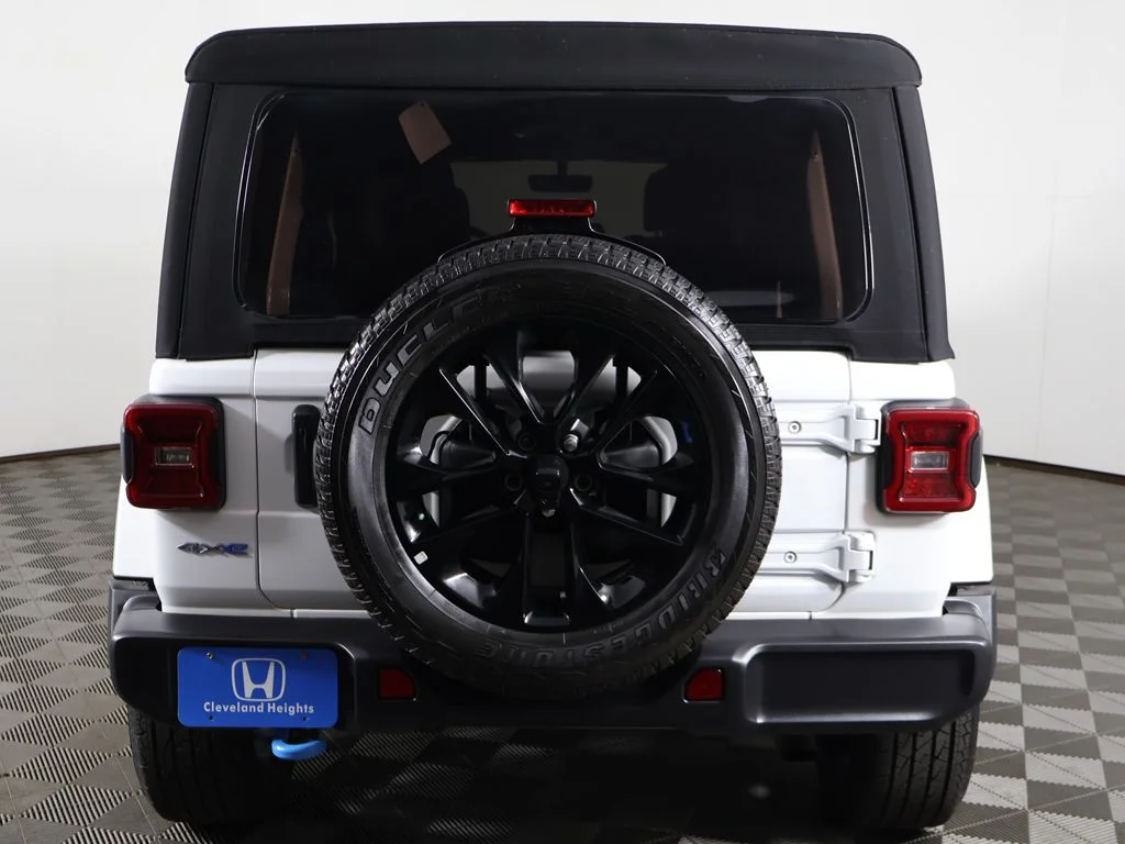 Used 2022 Bright White Clearcoat Jeep Unlimited Sahara 4xe image 9