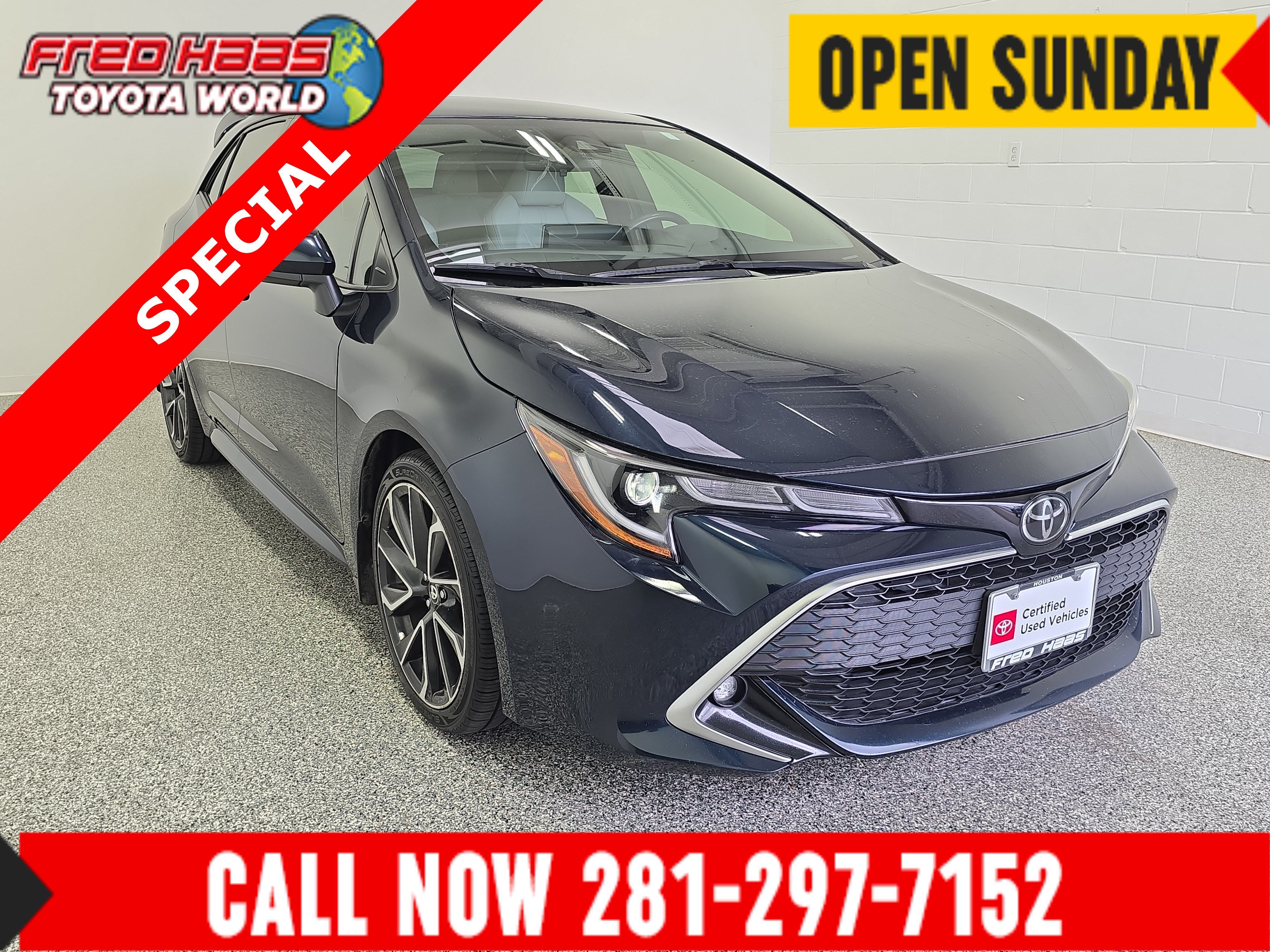 Certified Used 2021 Galactic Aqua Mica Toyota XSE image 1