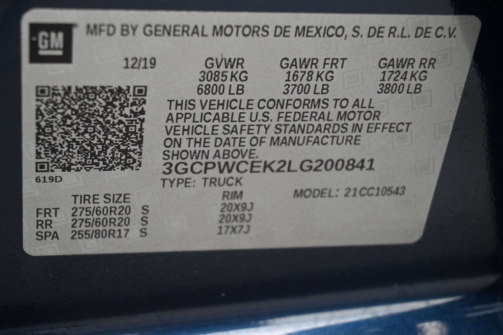 Used 2020 Blue Chevrolet LT image 20