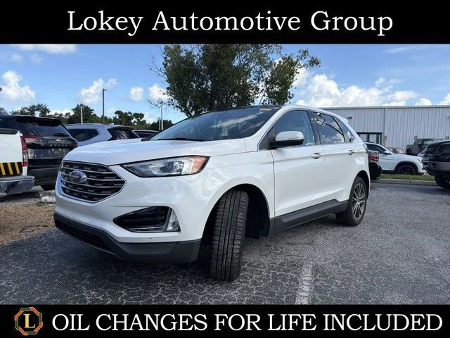 Used 2021 White Ford Titanium image 1