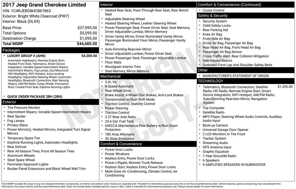 Used 2017 White Jeep Limited image 6