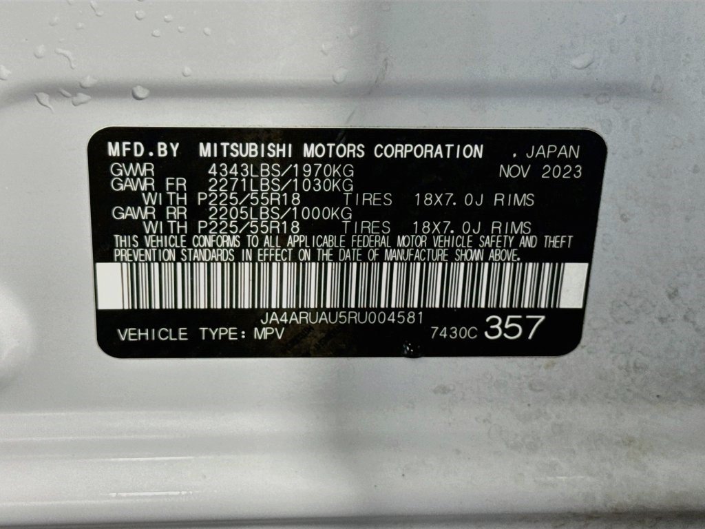 Used 2024 White Diamond Mitsubishi 2.0 Trail Edition image 35
