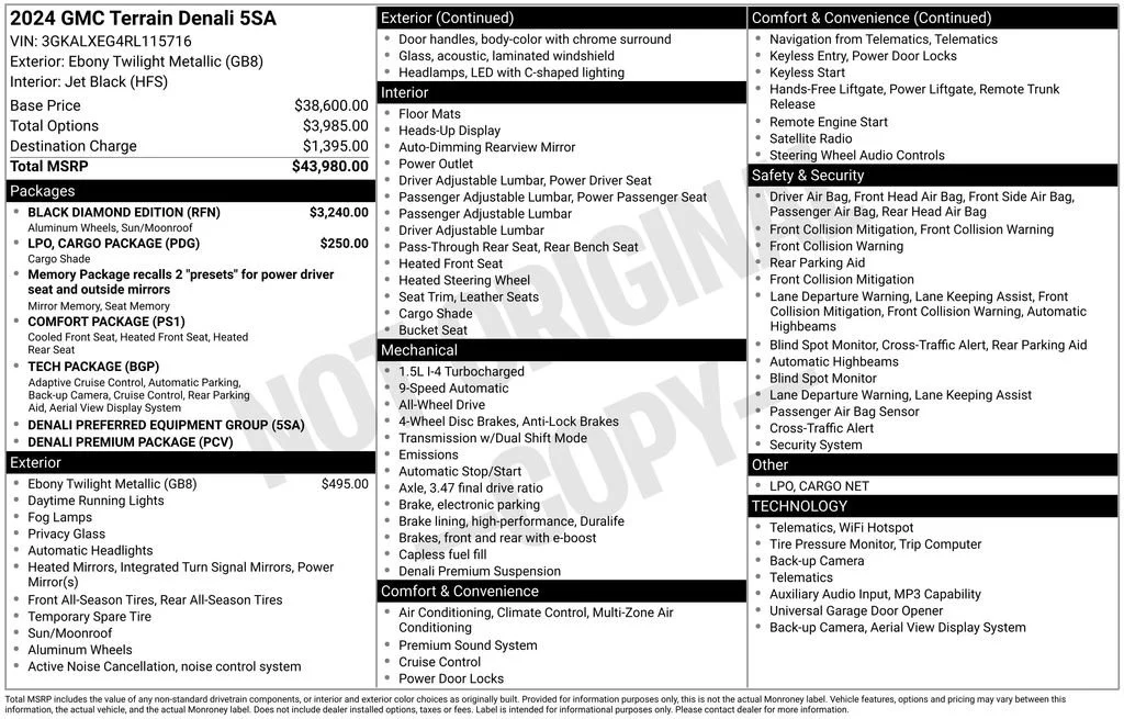 2024 GMC Terrain Denali AWD's photo