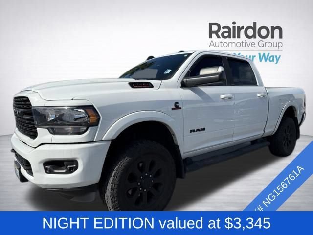 Used 2022 Bright White Clearcoat Ram Big Horn image 3
