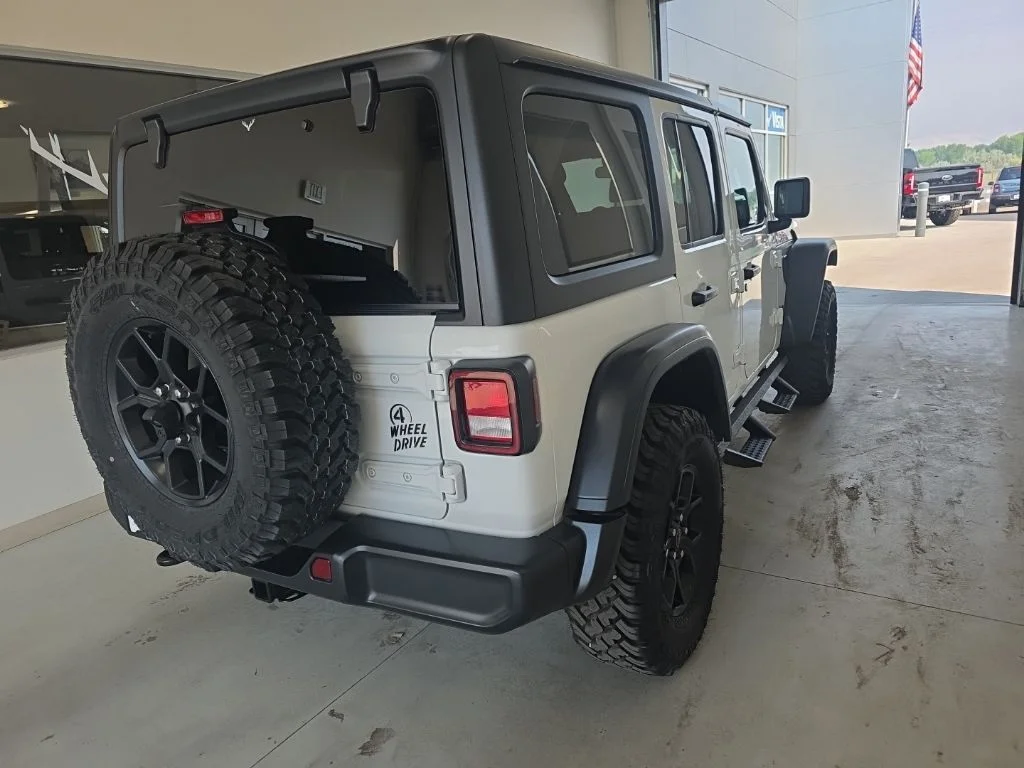 Used 2024 Bright White Clearcoat Jeep Willys image 9