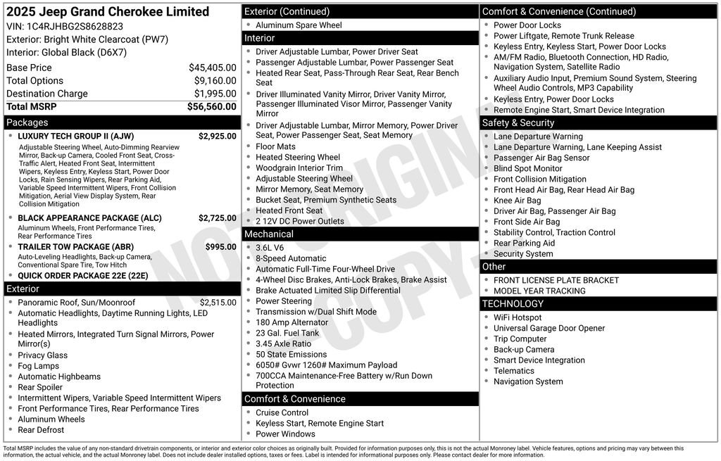 Used 2025 White Jeep Limited image 2