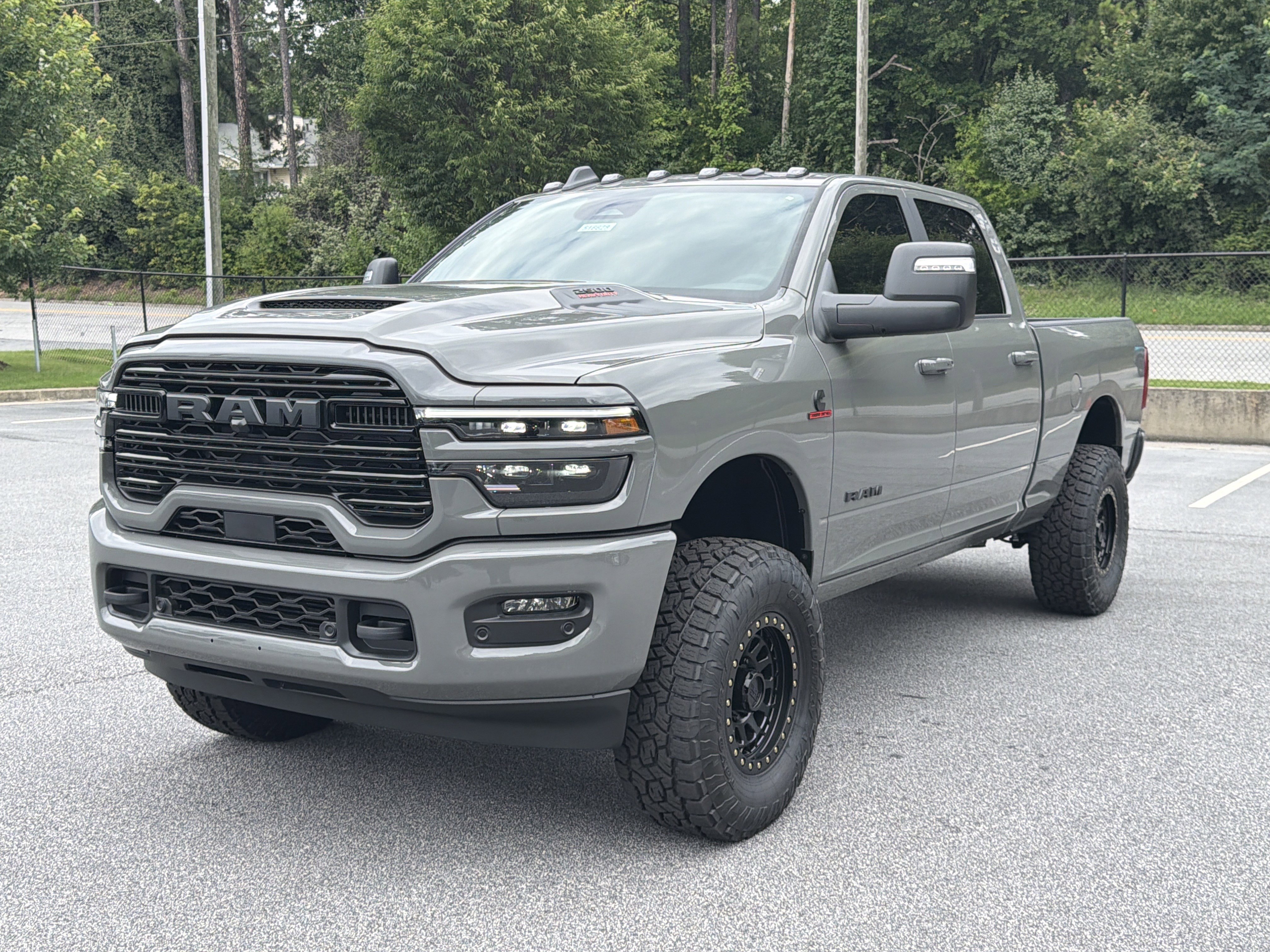 New 2026 Ceramic Gray Clear-Coat Exterior Paint RAM Laramie image 3