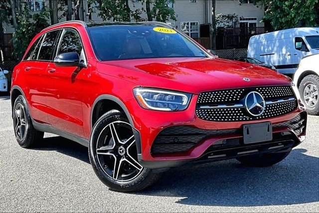 Certified Used 2021 Red Mercedes-Benz GLC 300 image 1