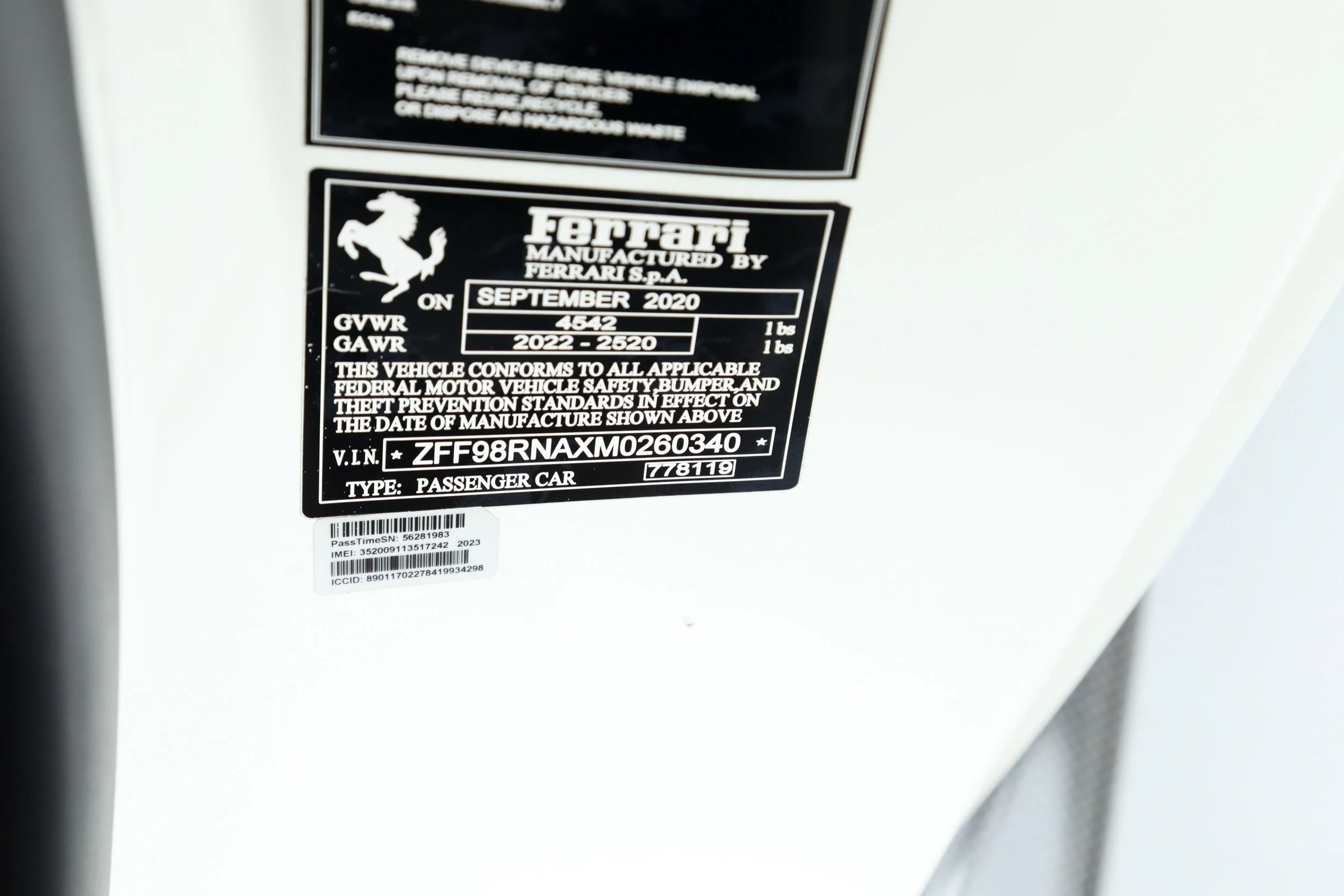 Certified Used 2021 White Ferrari  image 43