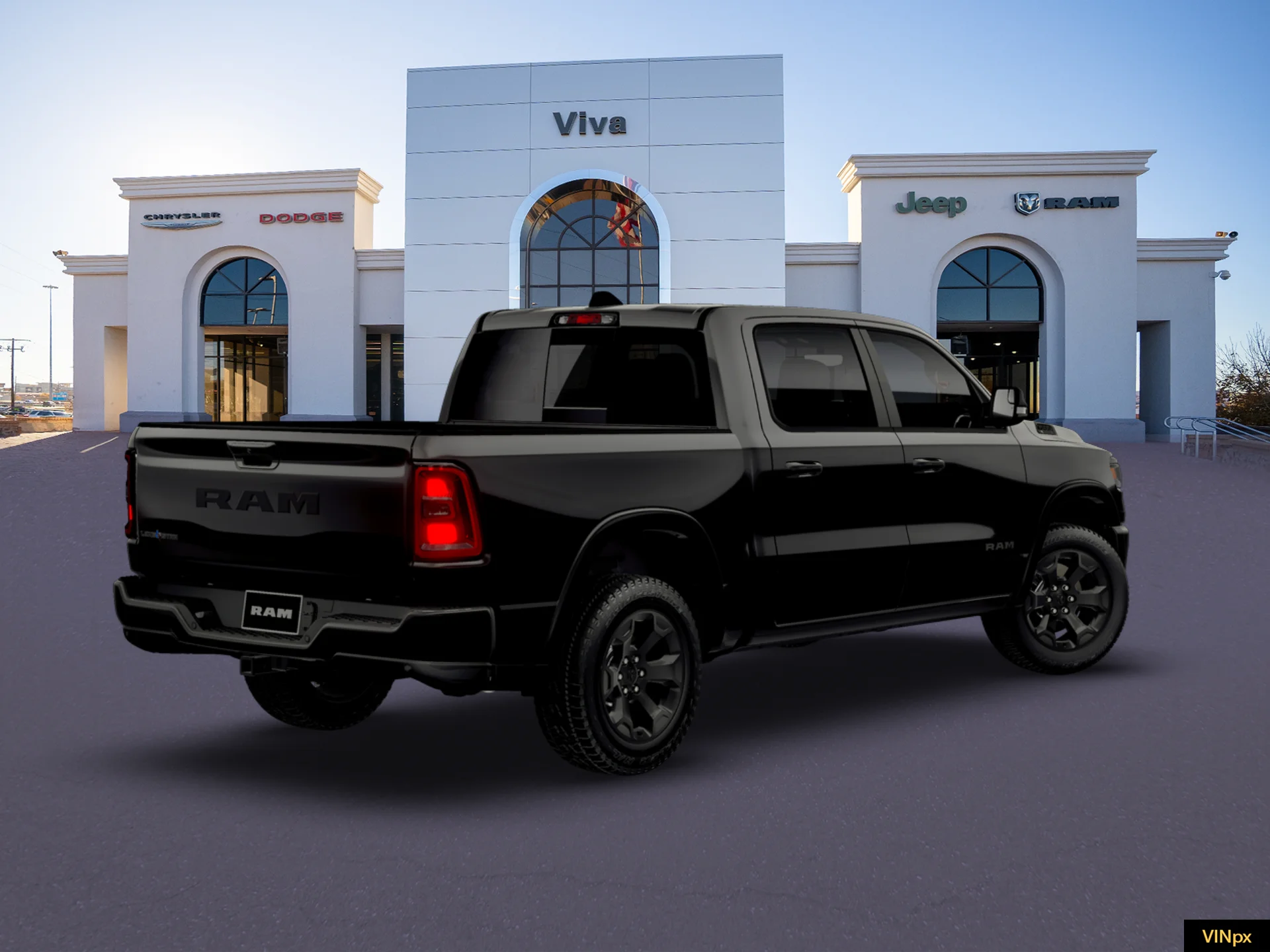 New 2026 Diamond Black Crystal Pearl-Coat Exterior Paint RAM Big Horn/Lone Star image 19