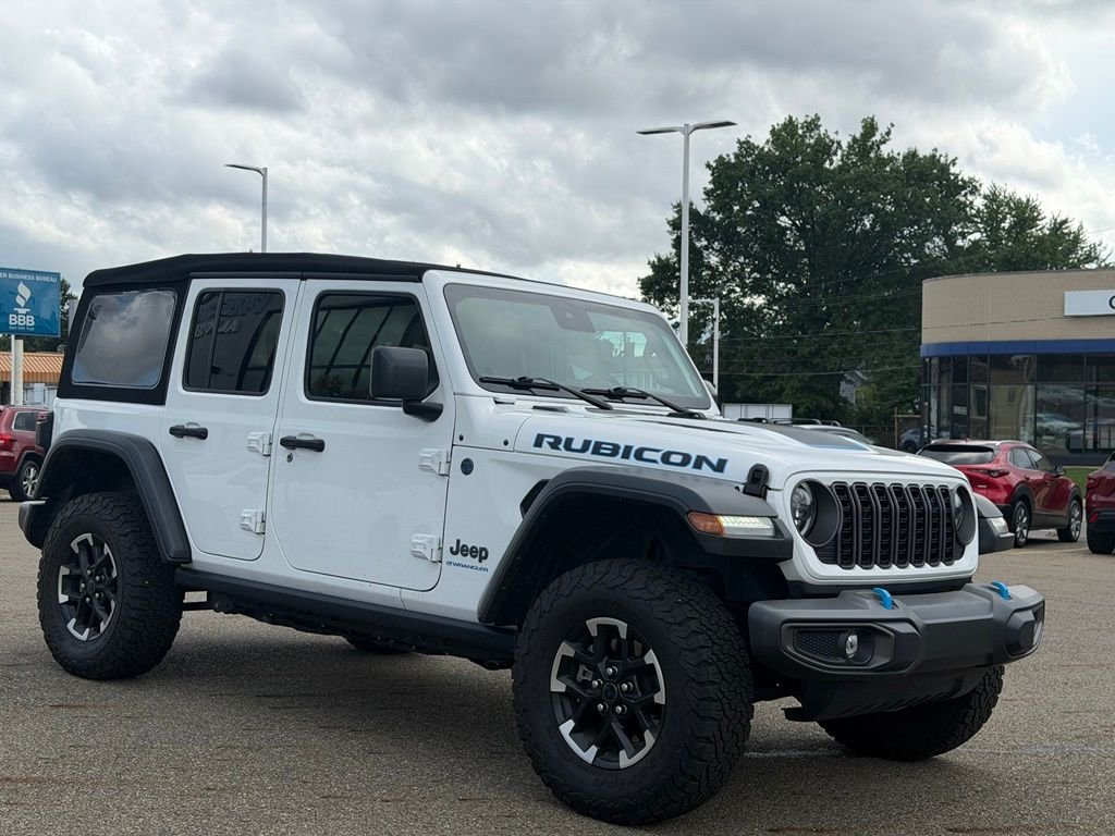 Used 2024 White Jeep Rubicon 4xe image 7