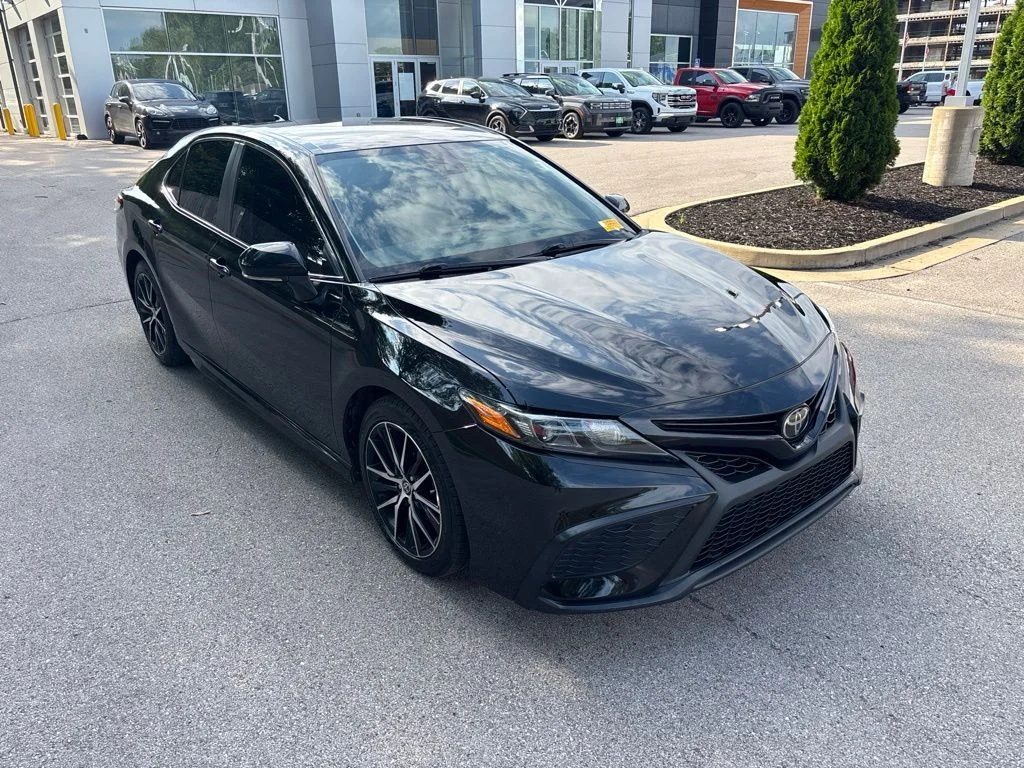 Used 2023 Midnight Black Metallic Toyota SE image 7