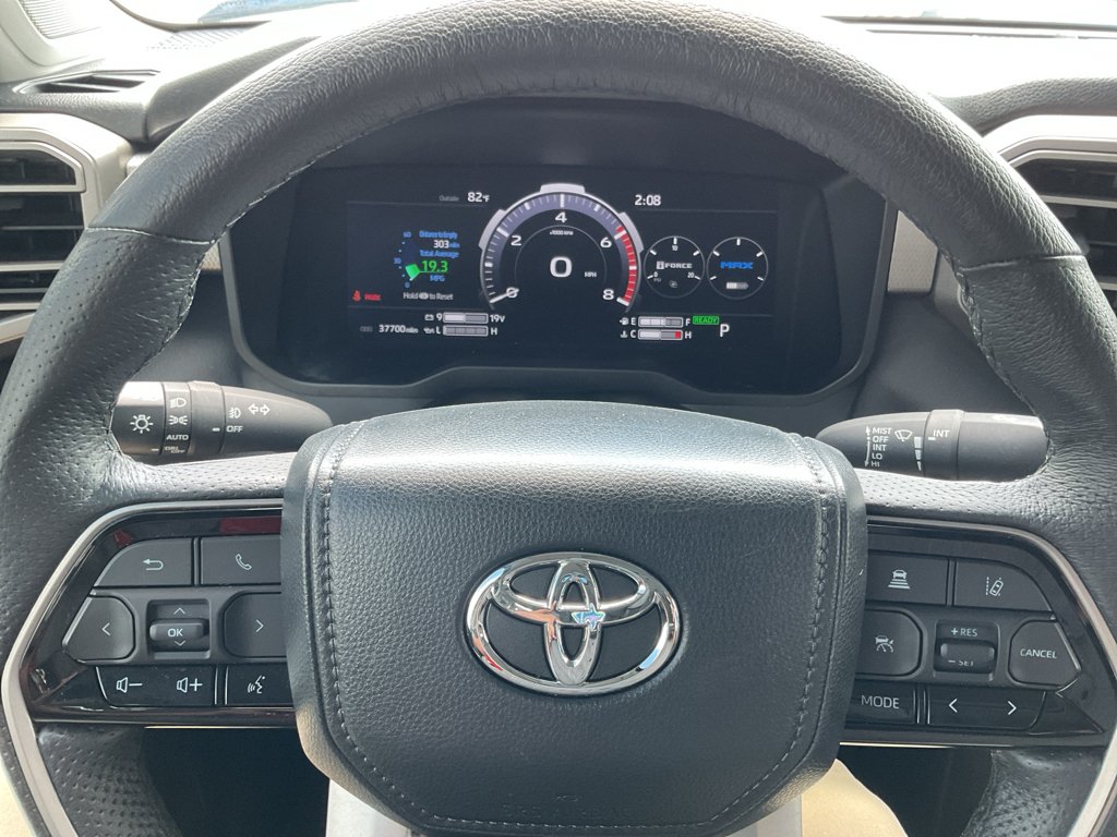 Used 2024 Midnight Black Metallic Toyota Limited Hybrid image 34