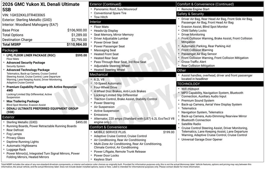 New 2026 Sterling Metallic GMC Denali Ultimate image 18