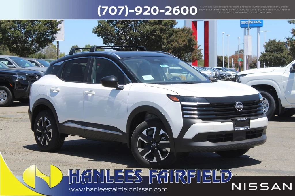 New 2026 Aspen White TriCoat / Super Black Two-tone Nissan SV image 1