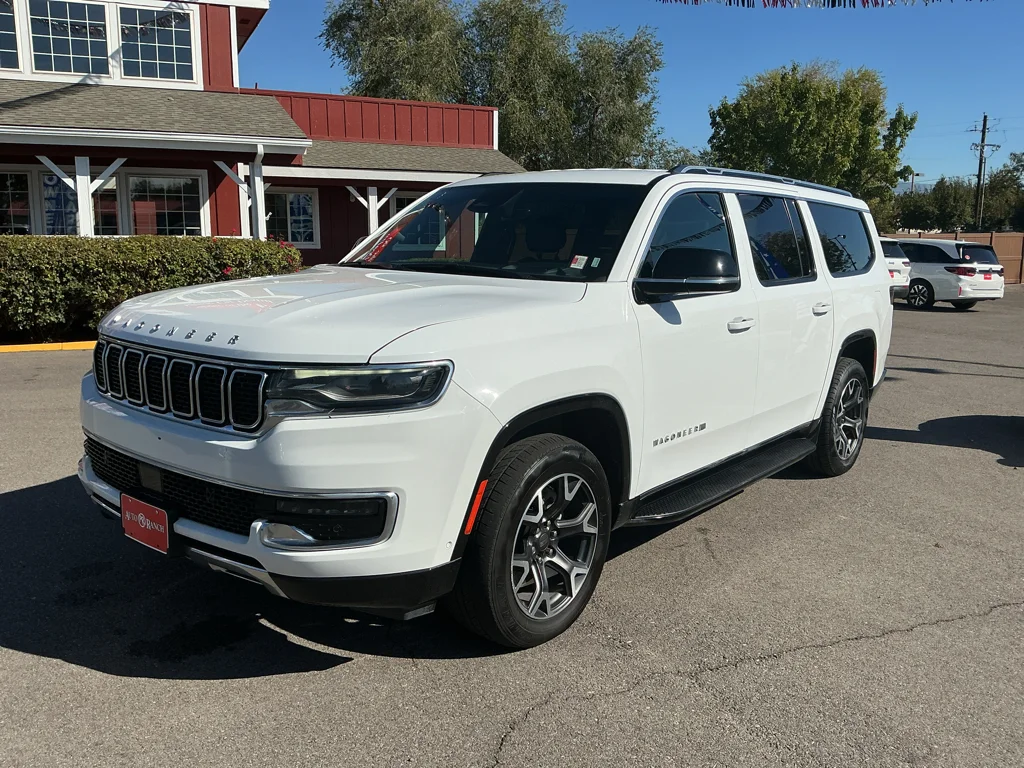 Used 2024 Bright White Clearcoat Jeep Series III image 1