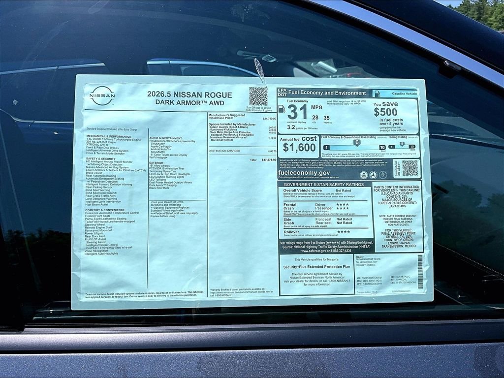 New 2026 Gun Metallic Nissan Dark Armor™ image 13