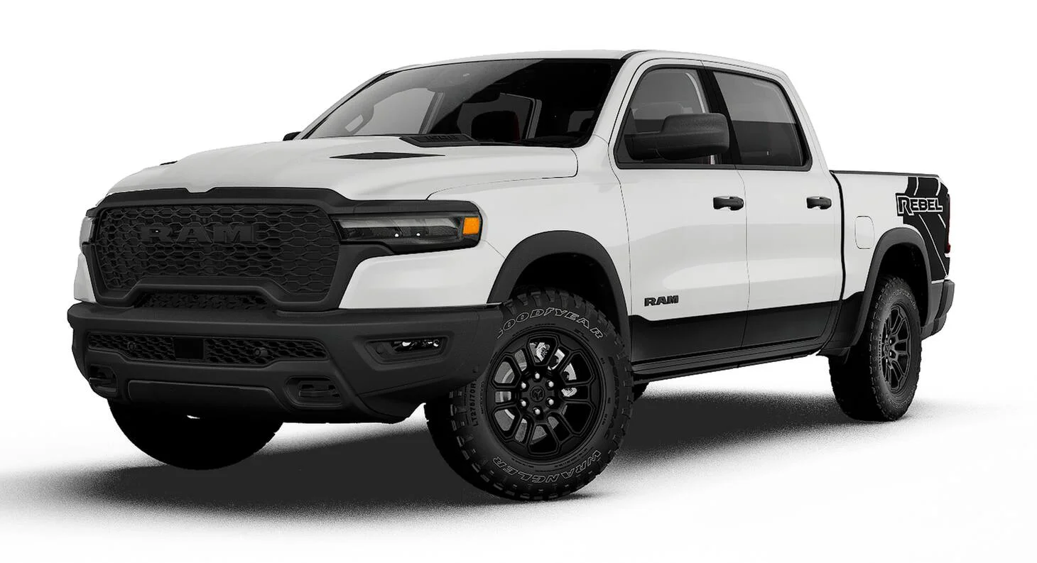 New 2027 Bright White Clear-Coat Exterior Paint RAM REBEL image 13