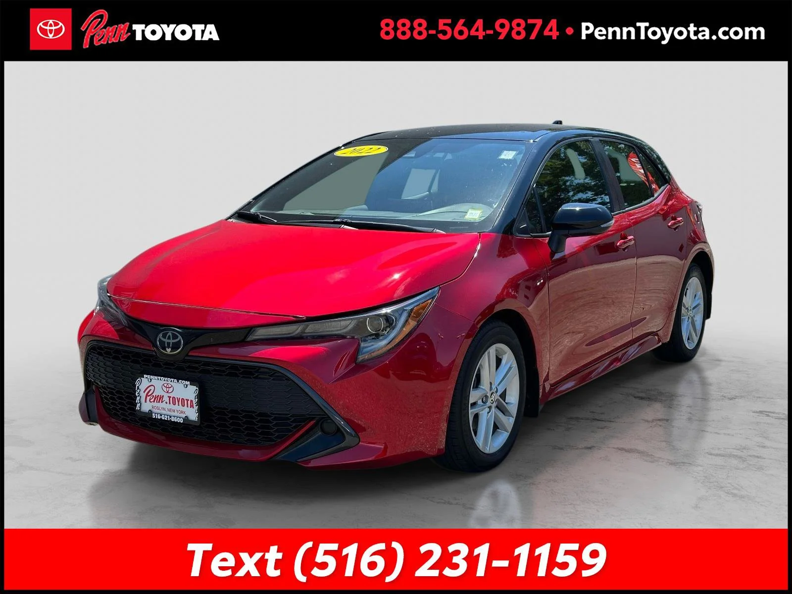 Used 2022 FINISH LINE RED Toyota SE image 8