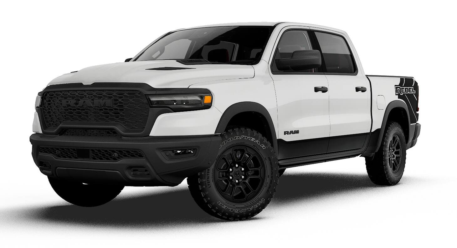 New 2027 Bright White Clear-Coat Exterior Paint RAM REBEL image 1