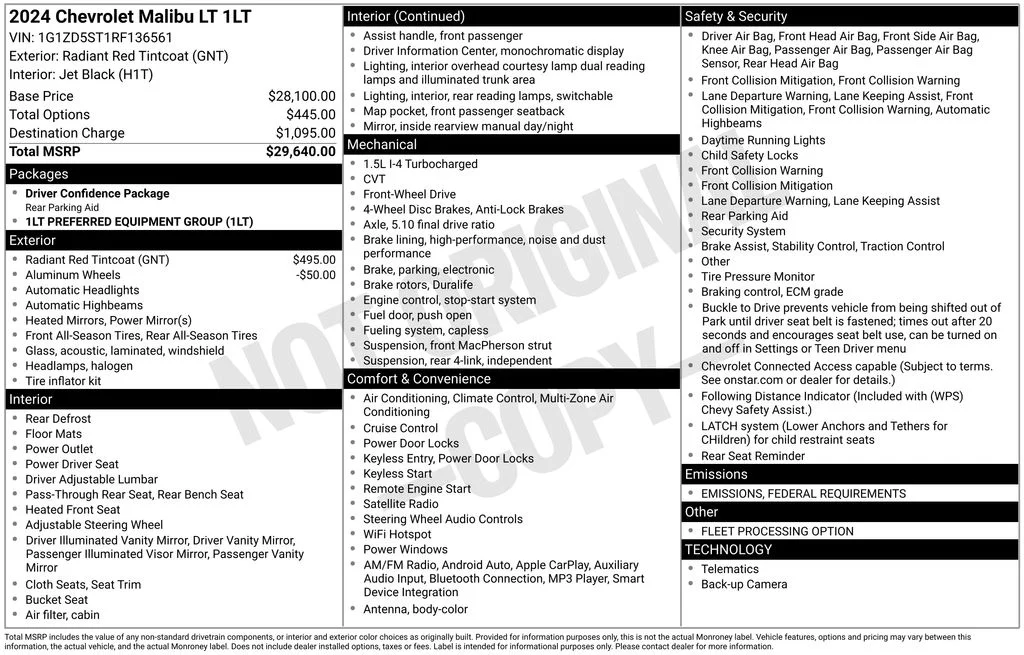 Used 2024 Red Chevrolet LT image 17