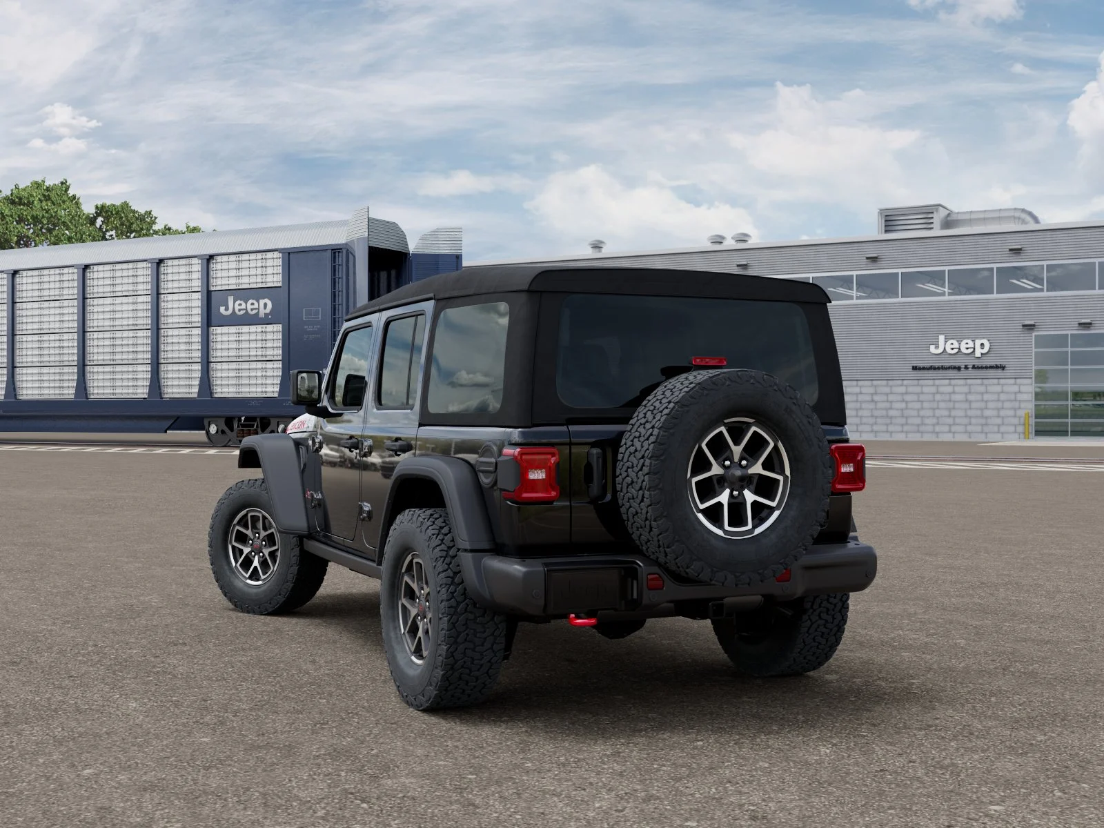 New 2027 Black Clearcoat Jeep Rubicon image 3