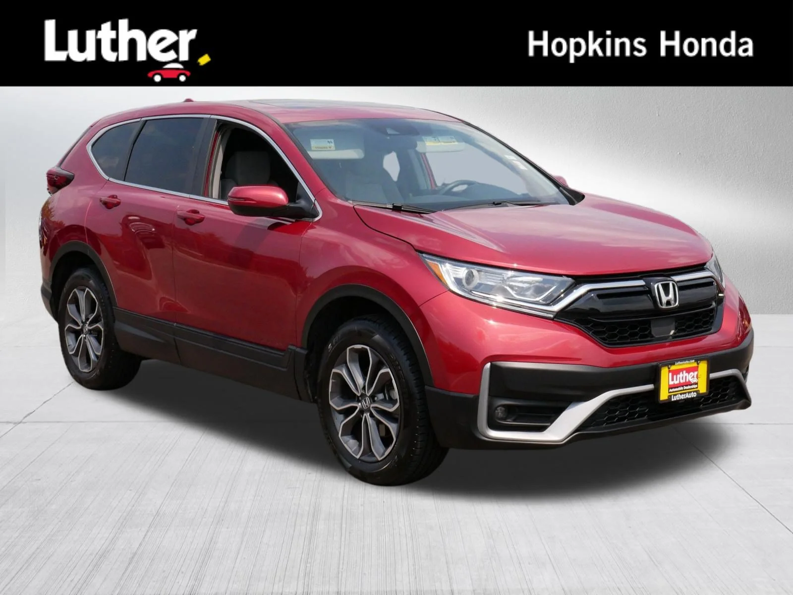 Used 2021 Radiant Red Metallic Honda EX image 1