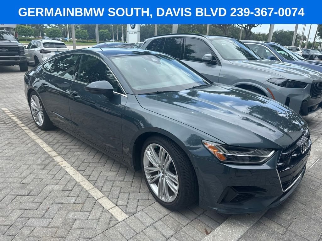Used 2019 Triton Blue Audi 3.0T Premium Plus image 4