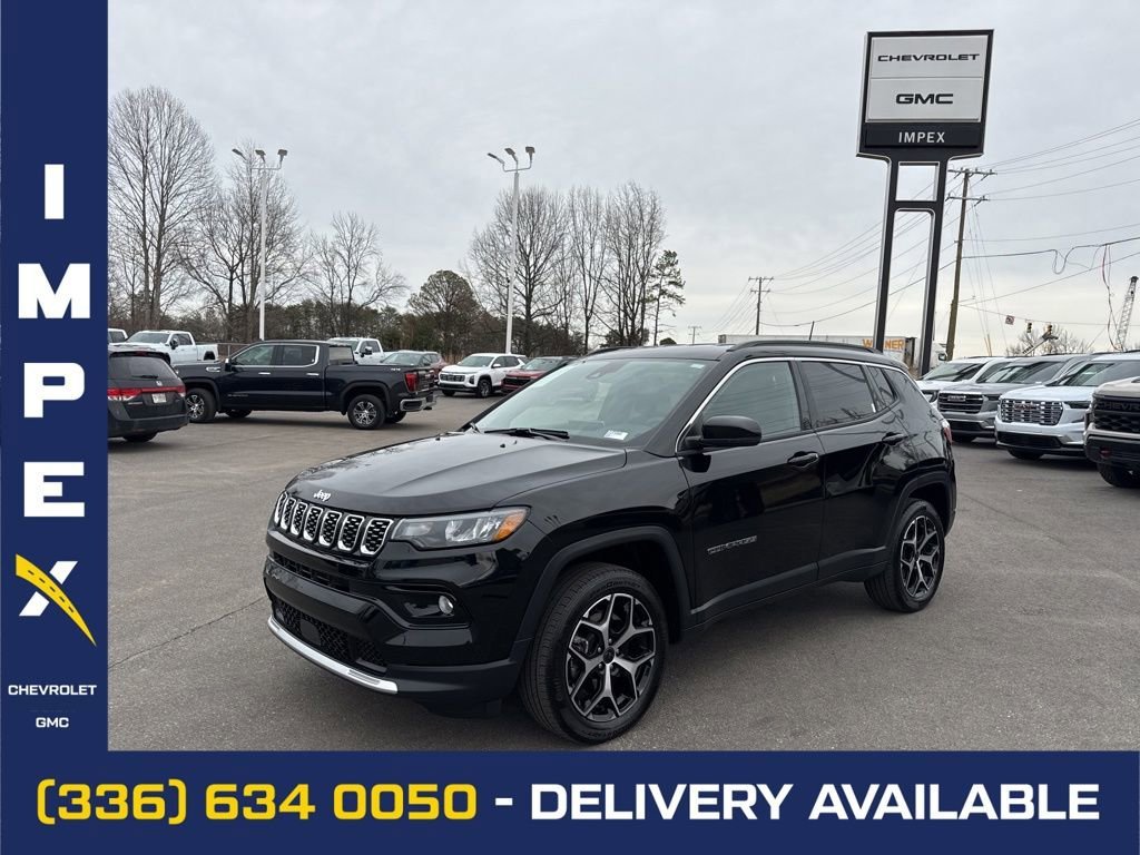 Black 2025 Jeep Compass Limited 4WD SUV / Crossover Four-Wheel Drive