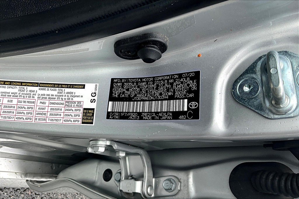 Used 2021 Silver Toyota LE image 35