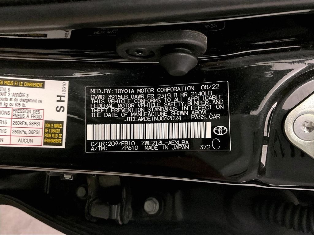 Used 2022 Black Toyota LE image 39